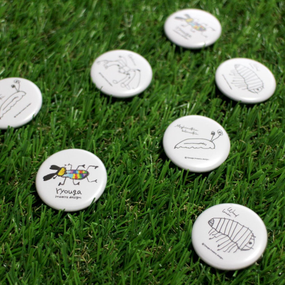 4個セット】6歳昆虫キッズ デザイン缶バッジ｜ニジイロクワガタ