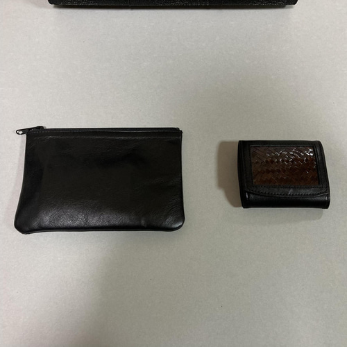 未使用 印伝 鹿革 レザー ハンドバック 白かっ 