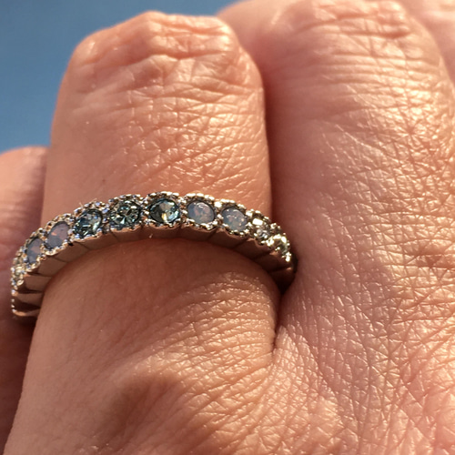 アクアマリン・ダイヤモンド リング PT – JaMais Jewelry