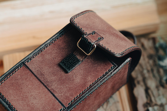 snow peak（スノーピーク） ノクターン レザーケースVIVDO チョコレート 8枚目の画像