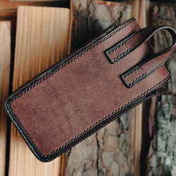 snow peak（スノーピーク） ノクターン レザーケースVIVDO チョコレート 4枚目の画像