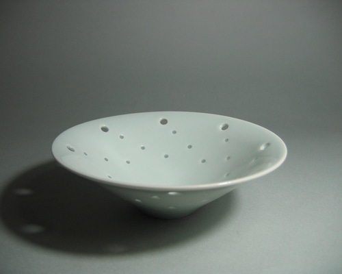 中国古陶磁器手描き青白磁鉢A392 中国古陶磁器手描き青白磁鉢A392