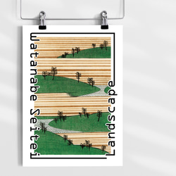 アートポスター インテリアポスター アートパネル 渡辺省亭 「Landscape 1」 3枚目の画像