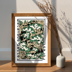 アートポスター インテリアポスター アートパネル 渡辺省亭 「Forest