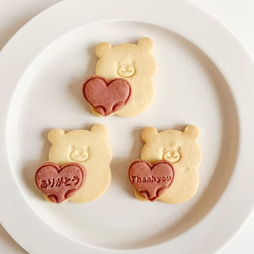 Biv white作 クッキーベアー クッキー型☆くまのホワイトデー クッキー