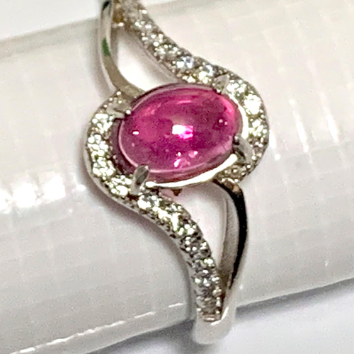 週末お値下げ♡ボンマジック♡ピンクトルマリンリング 週末お値下げ♡ボンマジック♡ピンクトルマリンリング Pink × Green #9月22