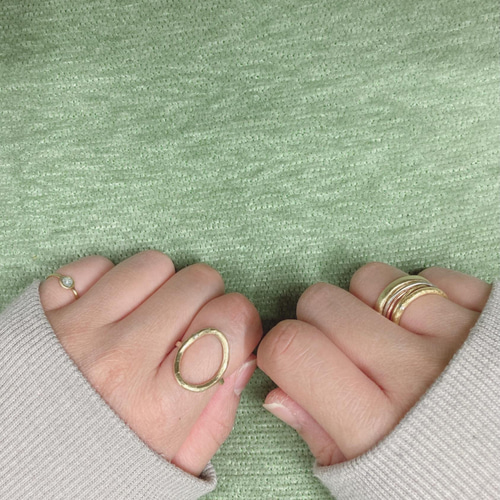 Ellipseー楕円 リング 真鍮 指輪 指輪・リング miha 通販 13549943