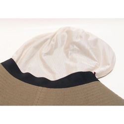 ピッコロ・オクトハット・カノコ/Mサイズ　カーキ　UV　たためる帽子　風に飛ばない帽子　 6枚目の画像