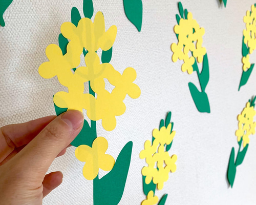 菜の花ページ ポストカード】菜の花の花言葉・春の花言葉・小さな幸せ ポスト
