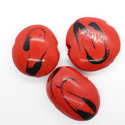 漆モダマ玉 PK-101 もだま 世界一大きい豆 藻玉 漆 うるし 模様 パーツ