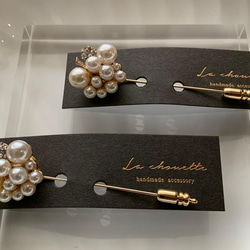 pearl pearl broach pin（ピンブローチ） 5枚目の画像