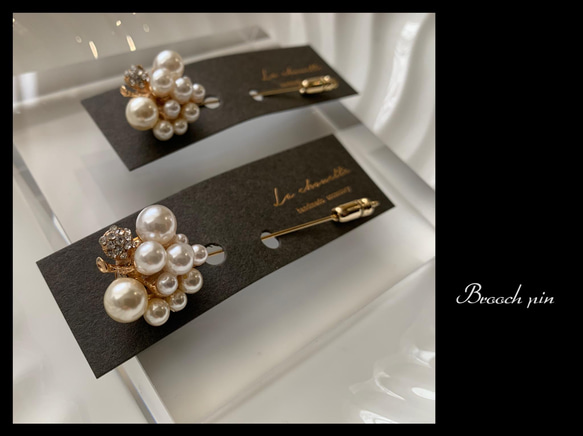 pearl pearl broach pin（ピンブローチ） 6枚目の画像
