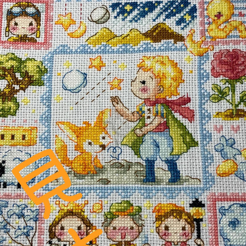 クロスステッチ完成品「受注品」(*^^*) その他置物 糸猫工房とんちゃん 