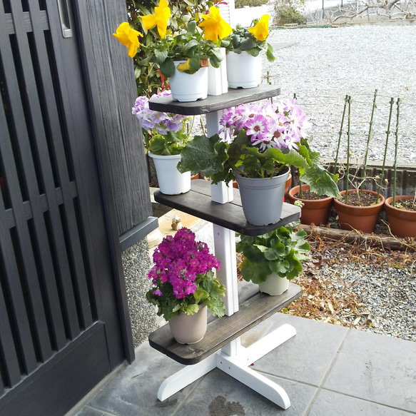 ゆめかわ お花型 フラワースタンド インテリア 小物立て ※造花1つ付き♡ 0101pp-shop_pa766-ir72bk