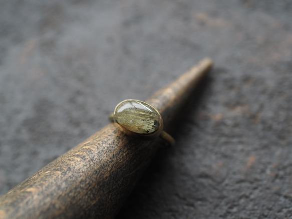 rutile quartz brass ring (haruichiban) 11枚目の画像