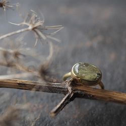 rutile quartz brass ring (haruichiban) 7枚目の画像