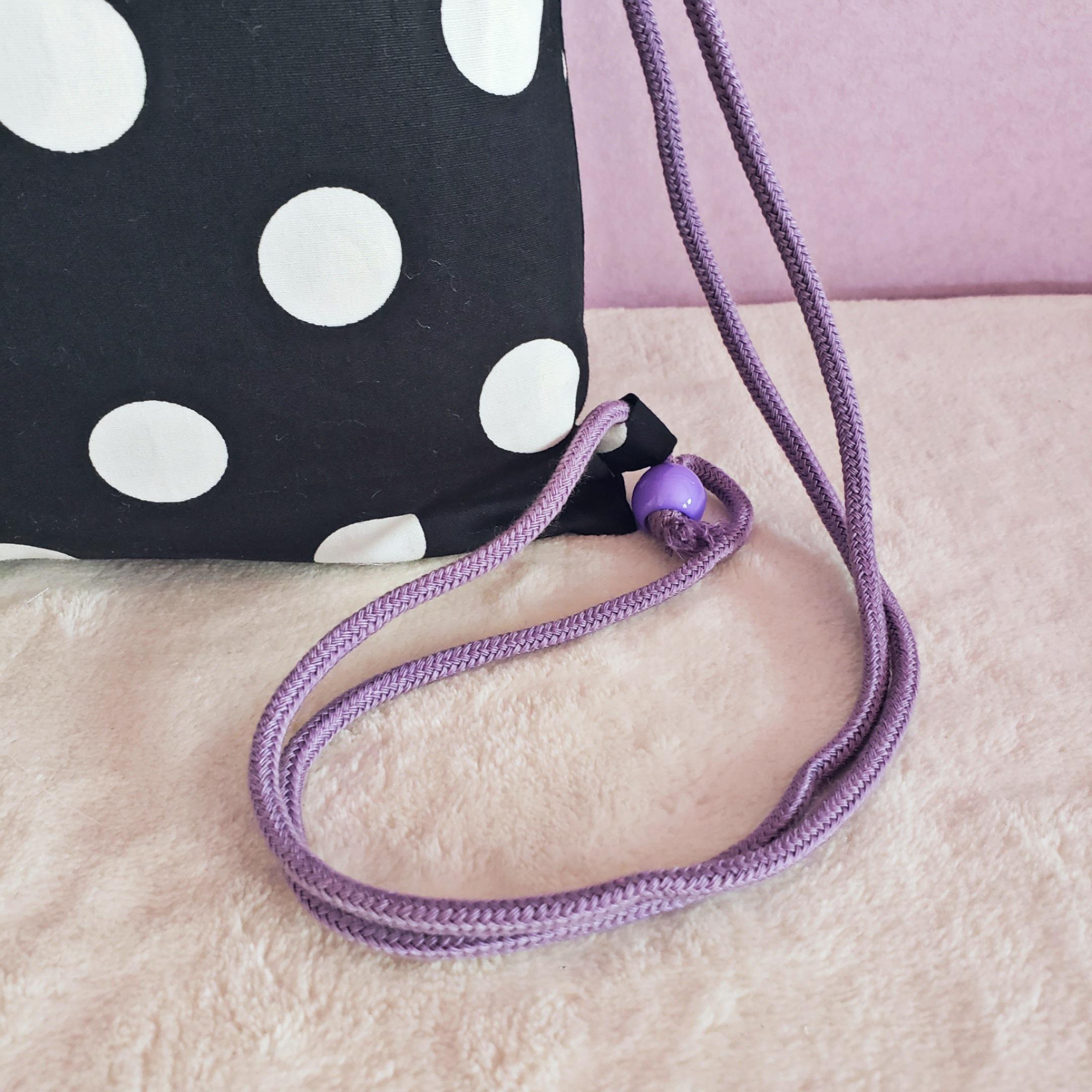 【3点セット】パープルフリルとモノクロのスタイリッシュな●レッスンバッグ　●ナップサッ　●シューズケース【サイズ変更可】