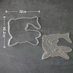 【大きいクッキー型】恐竜 モササウルス 2枚目の画像