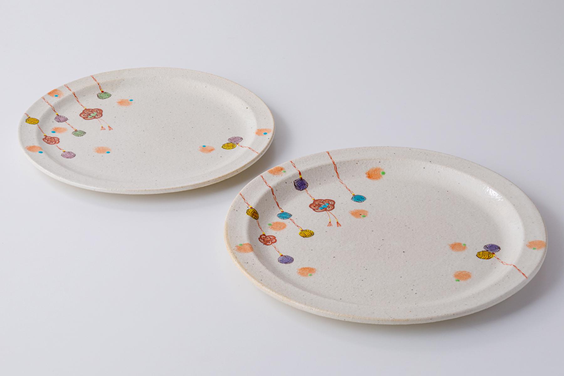 ペア朝食プレート　水引-結-