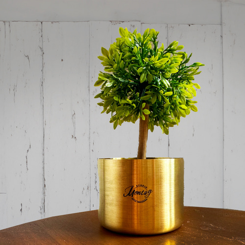 へら絞りで作った真鍮鉢カバー ミニ観葉植物にピッタリ！ その他