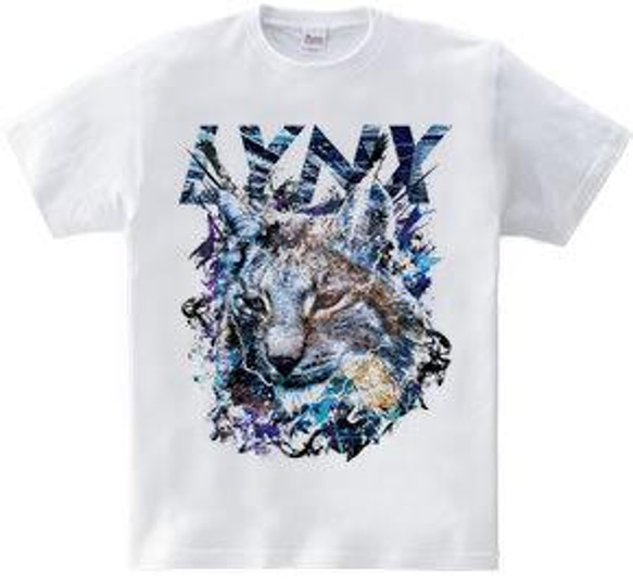 オオヤマネコTシャツ「LYNX」 3枚目の画像