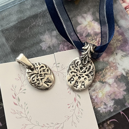 Pure Silver すずらんアンティークペンダント ネックレス Pure Silver すずらんアンティークペンダント ネックレス