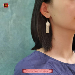 中國民族風復古手工耳環 999銀 拉絲工藝  #105 第6張的照片