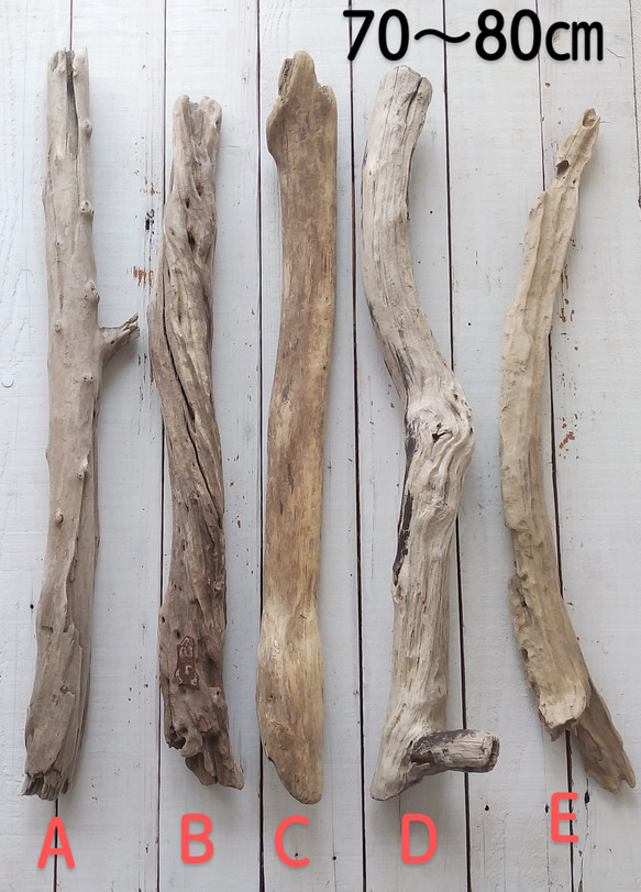 太めの流木 70～80cm (A.B.Dは売り切れました！)各1本ずつでの