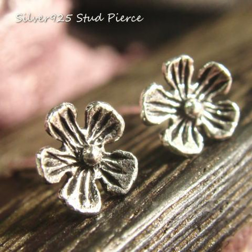 シルバーピアス 桜 さくら 花 フラワー シルバー925 スタッド