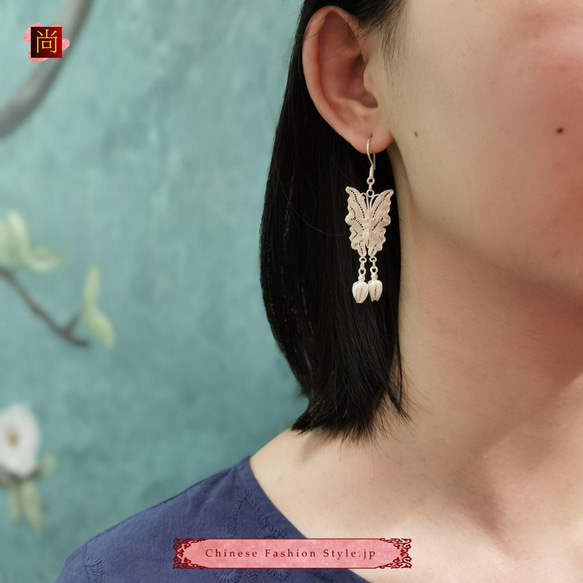 中國民族風復古手工耳環 999銀 拉絲工藝  #111 第6張的照片