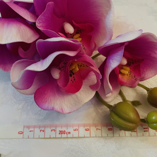 no86,胡蝶蘭, 和風,濃い ピンク,アーティフィシャルフラワー,フラワー