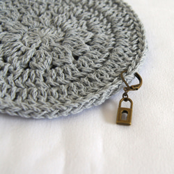 5点セット*金古美チャームのステッチマーカー（段数マーカー・目数リング）編み物道具 5枚目の画像