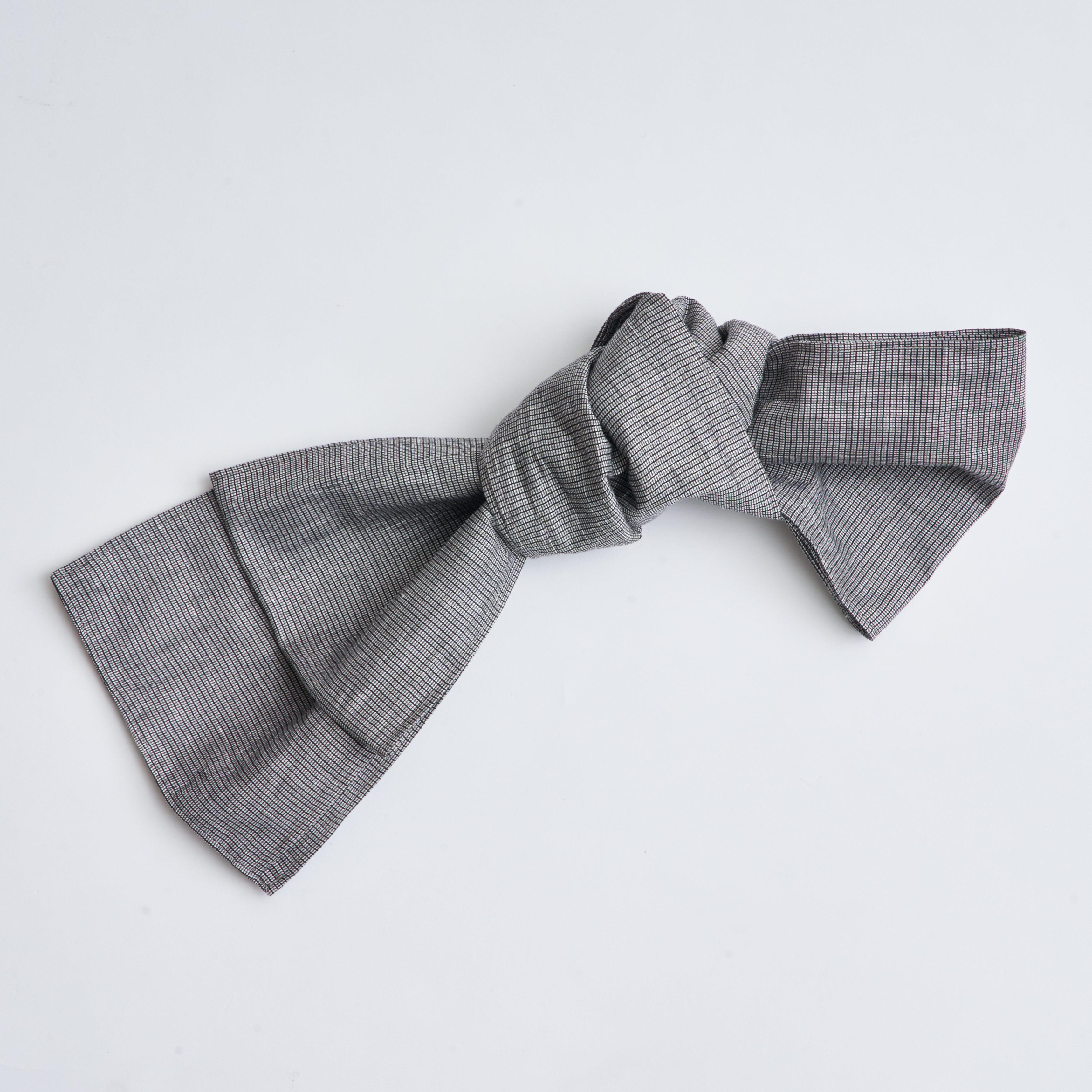 外帯（麻）-グレー- 部屋着・半纏・着物・和服