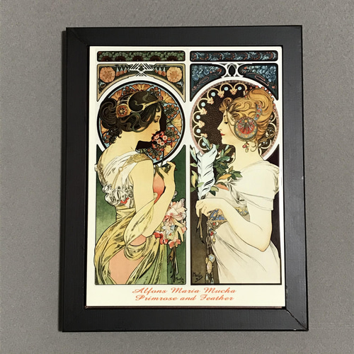 絵画 。壁掛け絵原画【庭で蝶を捕まえたり、楽しく会食したりし