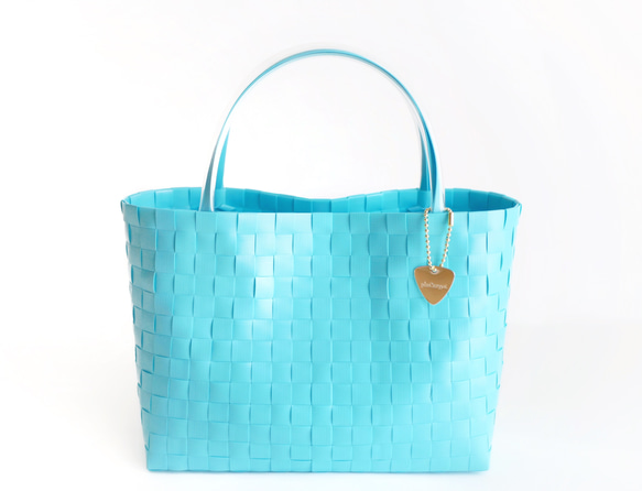 スカイブルー M 2WAYプラカゴバッグ 水色 プラカゴ かごバッグ スパ