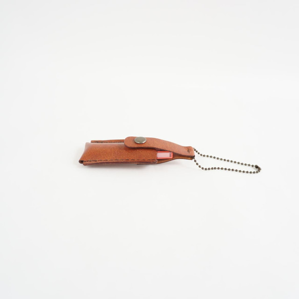 プチギフト USBケース 手縫い 牛革 ⑤ 3枚目の画像