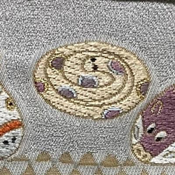 十二支を刺繍したA4サイズトートバッグ　持ち手とマチ部分には本革（牛革）を使用　普段使いの上品なトートバッグ 14枚目の画像