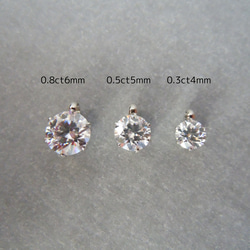 お値引きセール中！【品質証明書】0.8ct6mmモアサナイトネックレス/サージカルステンレス/品質保証 6枚目の画像