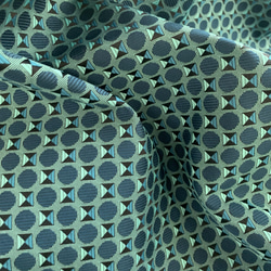 ジャガード織物　手芸生地　ドットピラミッド　セージブルー 2枚目の画像