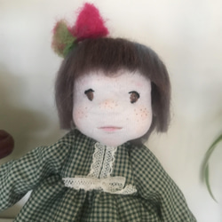 入園、入学、お誕生日のお祝いに。手作りの人形。世界に一つだけのお人形。癒しドール。ウオルドーフ人形 1枚目の画像