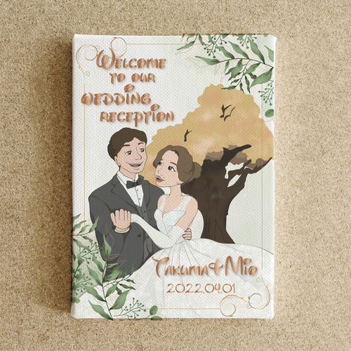 ウェルカムボード ウェディング 似顔絵 ウェルカムボード 似顔絵｜水彩 ｜結婚式 ウェディング | 似顔絵
