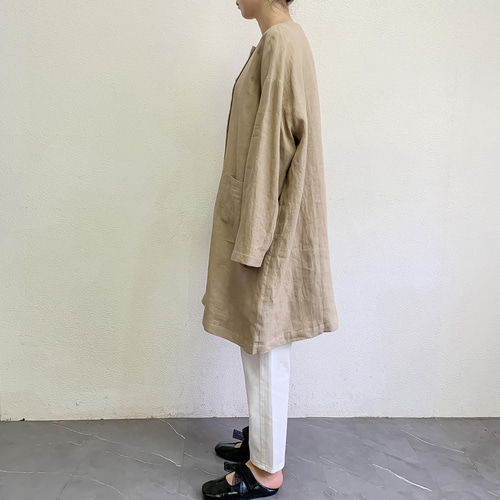 新品 ZARA ザラ ウール混 ダブルブレストボタンコート ベージュ
