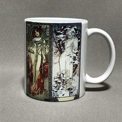 ミュシャ  四季（1900）マグカップ 1枚目の画像