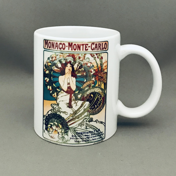 ミュシャ  モナコ モンテカルロ マグカップ 1枚目の画像