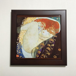 エゴン・シーレ ほおずきの実のある自画像 フォトタイル木製フレーム