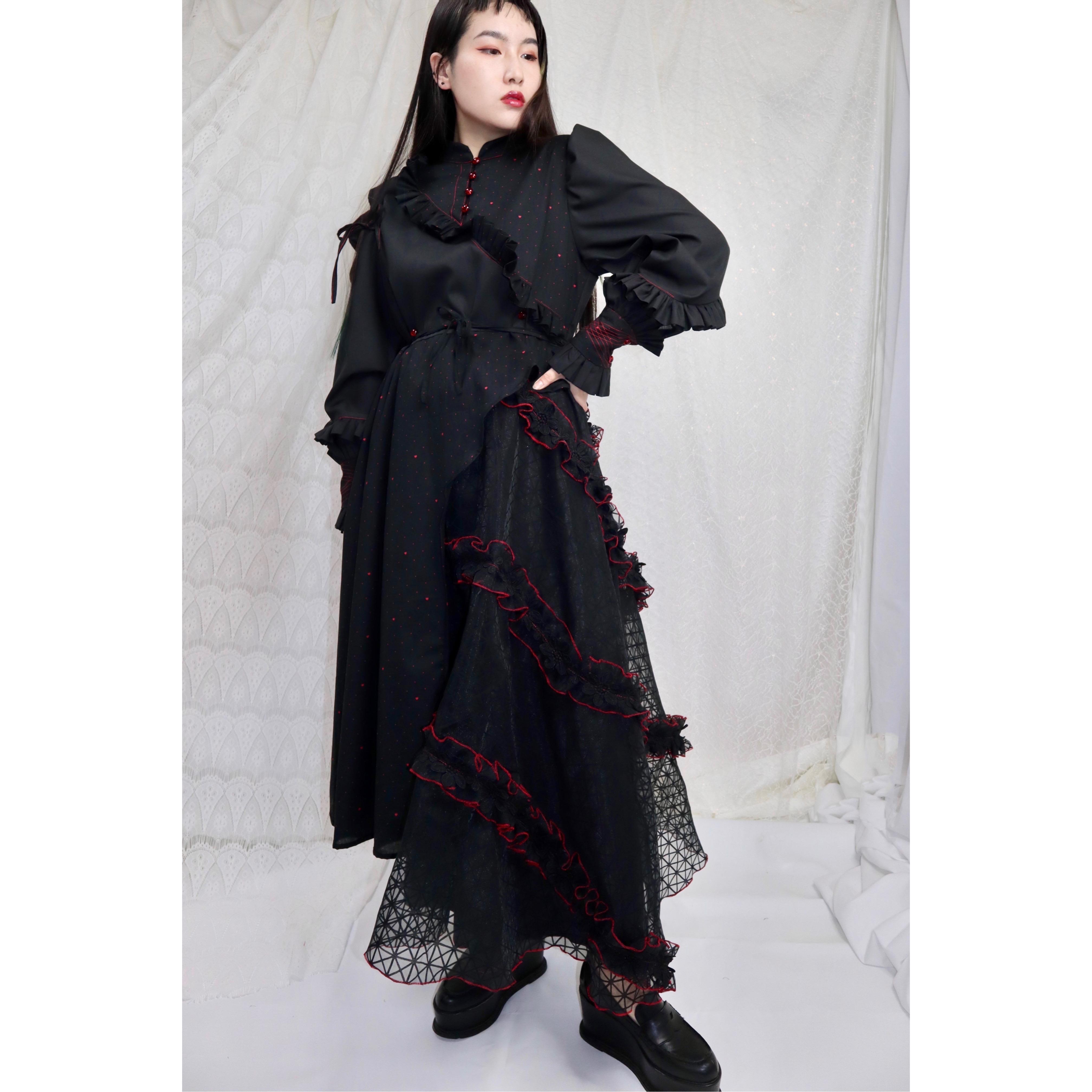 original gather design OP meikeiin ワンピース meikei 通販｜Creema  