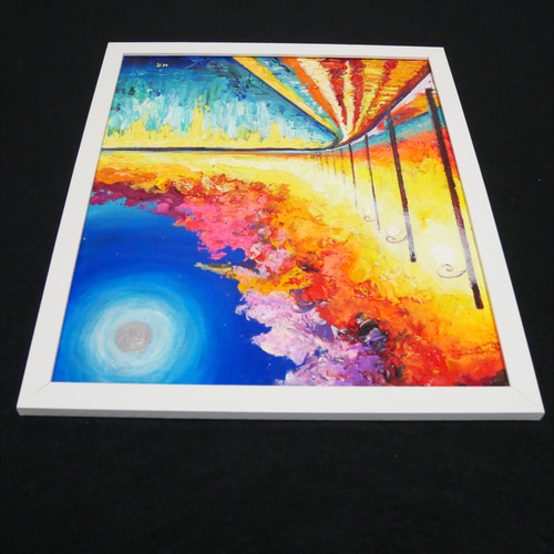 油絵 絵画【紅葉の滝】 | Pay ID