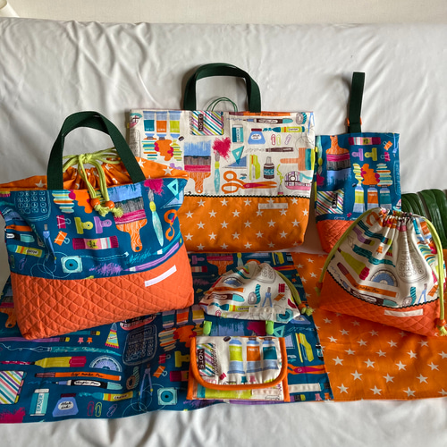 入園入学用品オーダー受付レッスンバッグ防災頭巾巾着など 入園入学