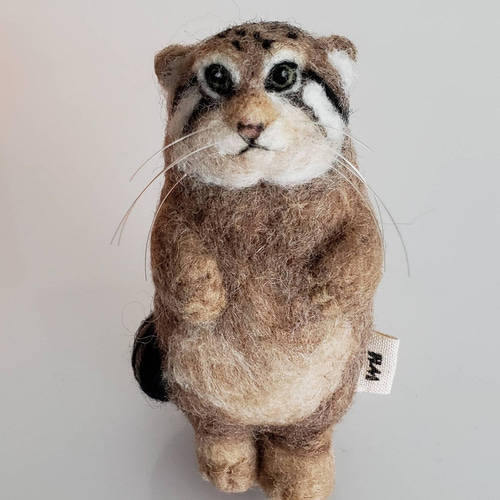 マヌルネコ 羊毛フェルト whitehunter** 通販 13557252｜Creema(クリーマ)