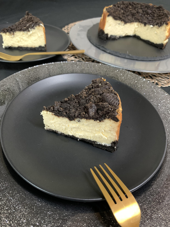 クッキークリームチーズケーキ 15cm ホール◇バースデーや記念日プレゼントにも☆ 7枚目の画像